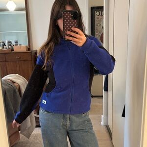 MEC Blue and Black Teddy Fleece Jacket